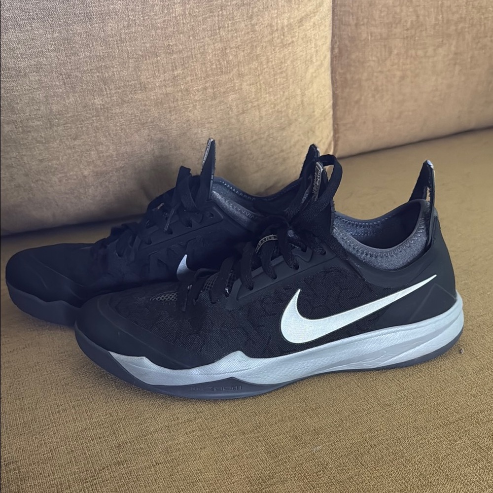 Nike Black and Silver Sneakers